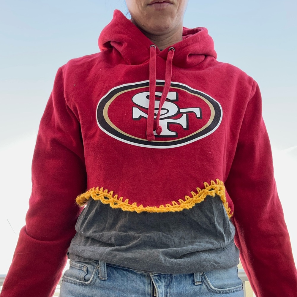 49ers‎ cropped hoodie